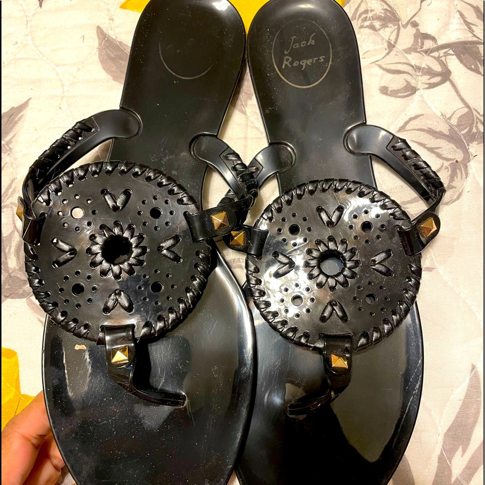 Women’s Black Jelly Jack Rogers size 11